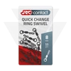 Kép 3/4 - JRC Nagykarikás Gyorskapocs Forgóval Quick Change Ring Swivel (11db)