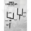 Kép 6/6 - Korda Black Singlez Upright Speciális Menetes Leszúró - 3,5inch (9cm)