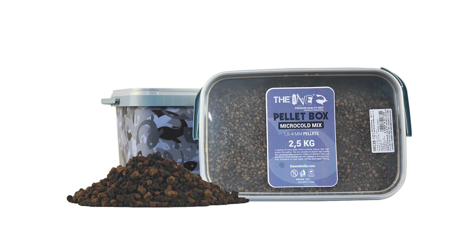 Micool Pellets The One Pellet Box Microcold Mix (1,5-4mm, 2,5kg + Vödör)