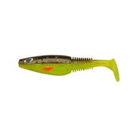 Berkley Gumihal Sick Swimmer (9cm) - Brown Chartreuse