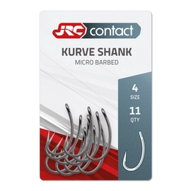 JRC Horog Kurve Shank Carp Hooks (11db, Micro Barbed)
