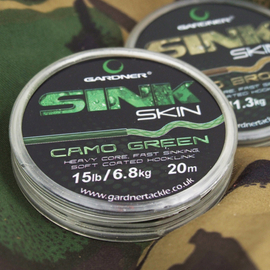 Gardner Sink Skin bevonatos előkezsinór - Green (zöld) / 15lb (6.8 kg) 20m