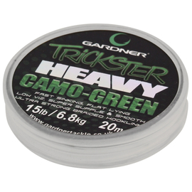 Gardner Trickster Heavy fonott előkezsinór - Camo Green (zöld) / 15lb(6,8kg) 20m