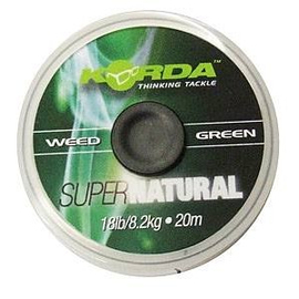 Korda Super Natural Fonott előkezsinór - 25lb/Weedy Green (zöld)