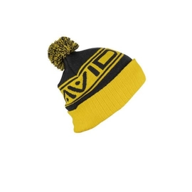 Avid Carp Kötött Sapka Bobble Hat Black & Yellow