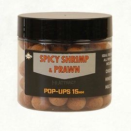 Dynamite Baits Spicy Shrimp & Prawn Foodbait Pop-Ups Bojli (15mm)