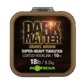 Korda Dark Matter Tungsten Coated Braid Gravel Brown Bevonatos Előkezsinór