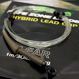 Korda Kamo Leader Hybrid Lead Clip Clear Előtét Zsinór (40lb/1m)