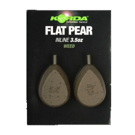 Korda Flat Pear Inline Blister Ólom (2db)