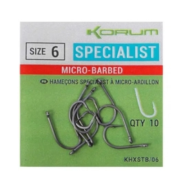 Korum Xpert Specialist Micro Barbed Hooks Horog