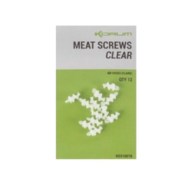 Korum Speciális Csalicsavar Meat Screws Clear