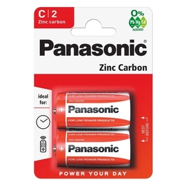 Panasonic Red Zinc C/Baby 1,5V Tartós Elem (2db)