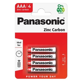 Panasonic Redzinc R03RZ/4BP AAA Mikro Cink-Mangán Tartós Elem (4db)