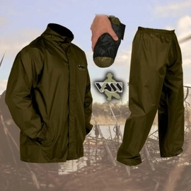 Vass-Tex ‘Light’ Packaway Green Jacket & Trouser Set Esőruha Szett