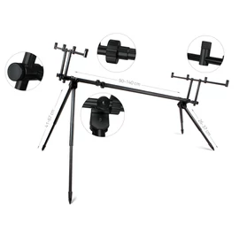 Carp Academy Alcatraz Rod Pod Black - 4botos