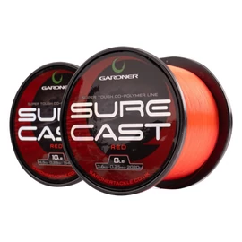 Gardner Surecast Monofil Főzsinór Red (Piros)