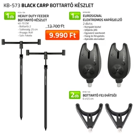 Nevis Black Carp Bottartó Készlet (Leszúró + Elektromos kapásjelző + 2x Botvilla)