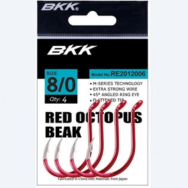 BKK Red Octopus Beak Harcsázó Horog - 5/0