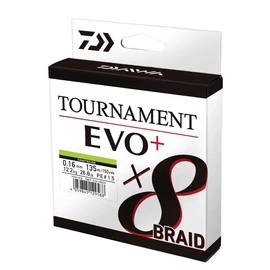 Daiwa Tournament X8 EVO+ Chartreuse Fonott Zsinór (135m) - 0,08mm