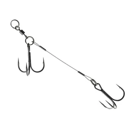 Daiwa Előkötött Dupla Hármashorog Prorex Screw-In Assist Hook