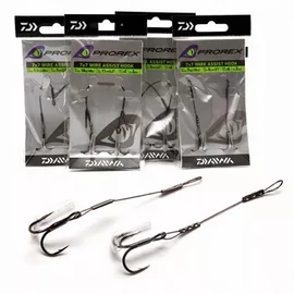 Daiwa Előkötött Hármashorog Prorex 7x7 Wire Assist Hook