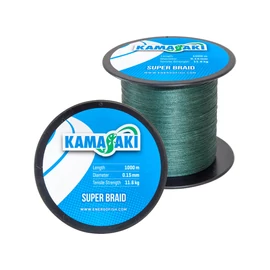 Kamasaki Fonott Zsinór Super Braid (1000m) - 0,25mm