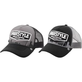 Freestyle Trucker Cap Gray Front Baseball Sapka