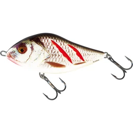 Salmo Slider Floating Wobbler (10cm) - Wounded Real Grey Shiner
