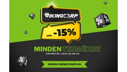 Min. -15% kedvezmény minden termékre 3 napig a VikingCarp.hu webshopban!