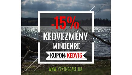 15% kedvezmény minden termékre 2 napig!
