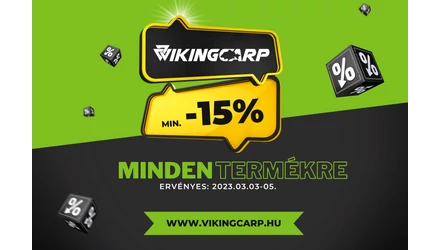 Min. -15% kedvezmény minden termékre 3 napig a VikingCarp.hu webshopban!