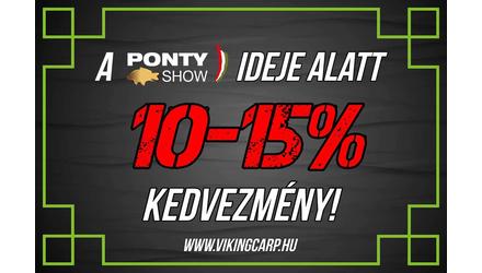 A PONTYSHOW ideje alatt -10-15% kedvezmény minden termékre!