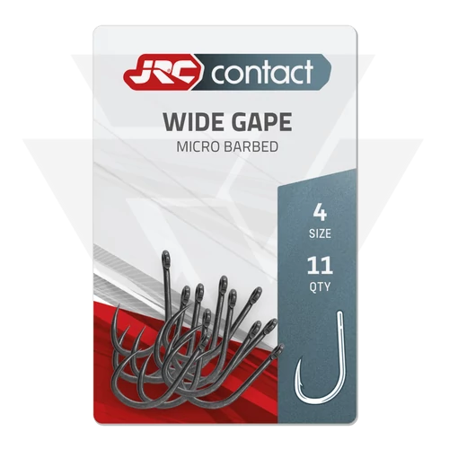 JRC Horog Wide Gape Carp Hooks (11db, Micro Barbed)