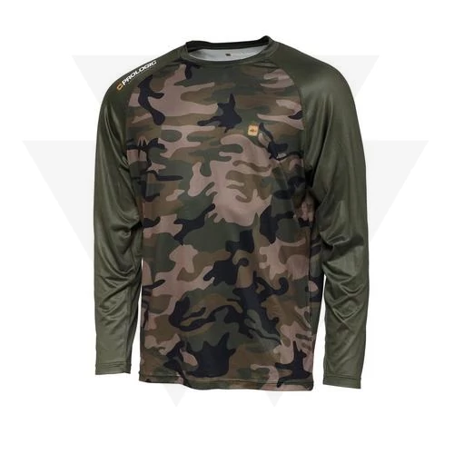 Prologic UV Camo LS Hosszú Ujjú Póló T-Shirt Camo/Green