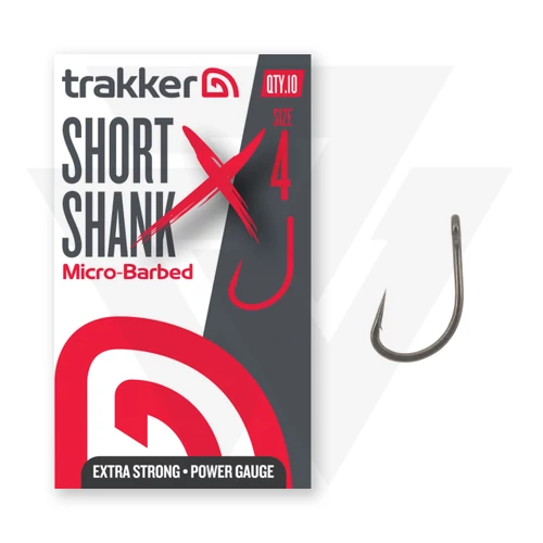 Trakker Horog Szakállas Hook Short Shank XS Hooks Size 4