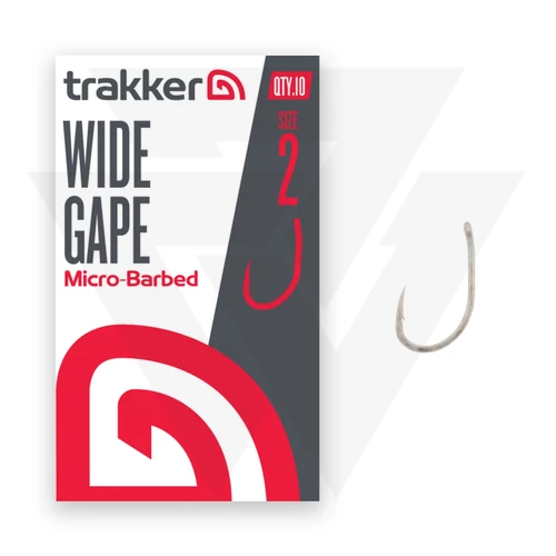 Trakker Horog Szakállas Hook Wide Gape Hooks Size 4