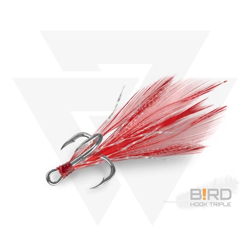 Delphin B!RD Hook TRIPLE / 3db piros tollak