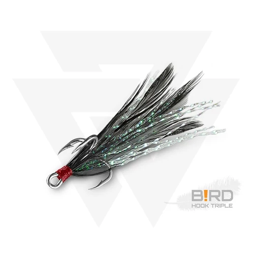 Delphin B!RD Hook TRIPLE / 3db fekete tollak