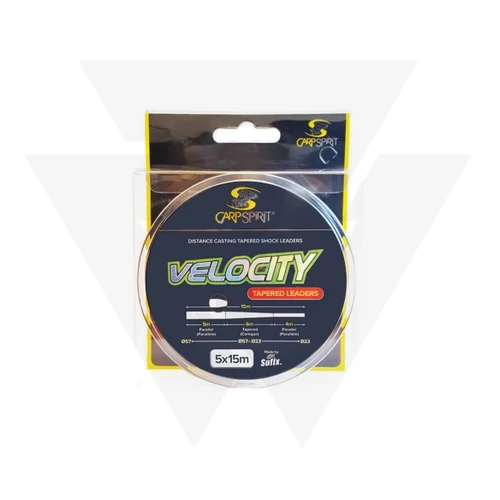 Carp Spirit Vastagodó Előtét Zsinór Velocity Tapered Leader (5*15m)