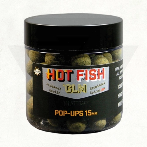 Dynamite Baits Hot Fish & GLM Food Bait Pop-Up Bojli (15mm)