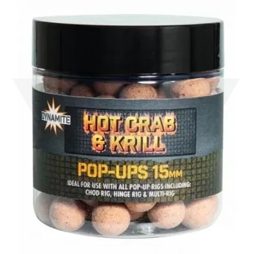 Dynamite Baits Pop Up Hot Crab & Krill - 15mm