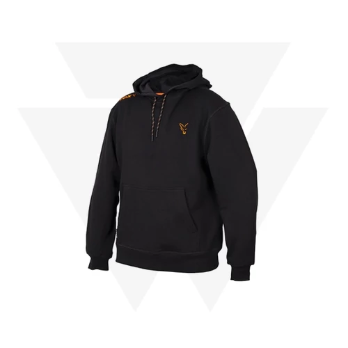 FOX Collection Orange & Black Hoodie Kapucnis Pulóver