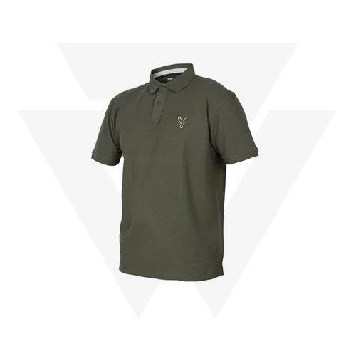 FOX Collection Green & Silver Polo Shirt Galléros Póló