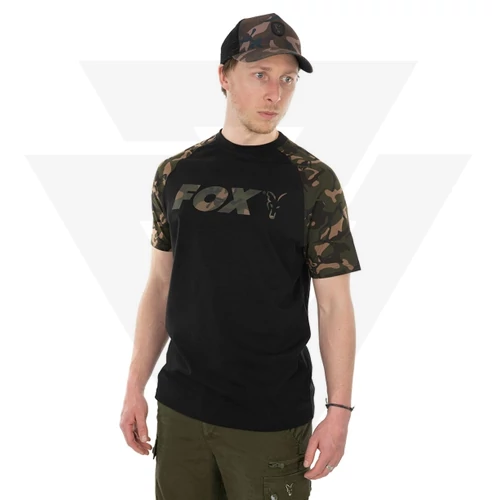 Fox Black/Camo Raglan T-Shirt Póló