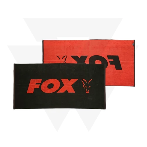 Fox Beach Towel Black / Orange Strand Törölköző