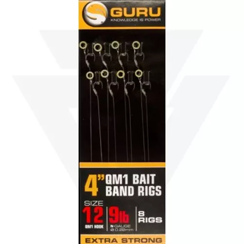 Guru QM1 Bait Band Ready Rigs 4" Előkötött Előke