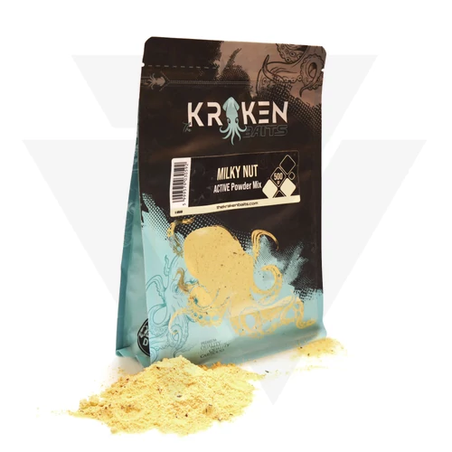 The Kraken Baits Milky Nut Active Powder Mix