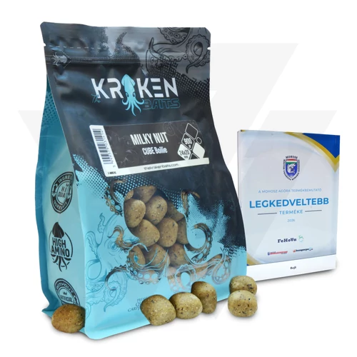 The Kraken Baits Milky Nut Shelf Life Boilie Cube
