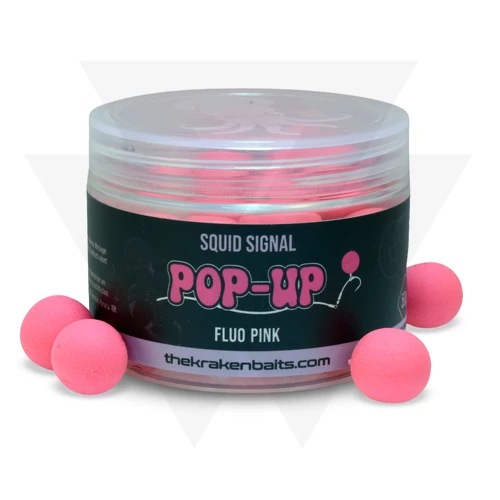 The Kraken Baits Squid Signal Fluo Pink Pop-Ups