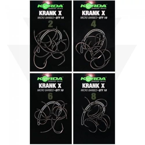 Korda Krank X Hook Erősített Horgok